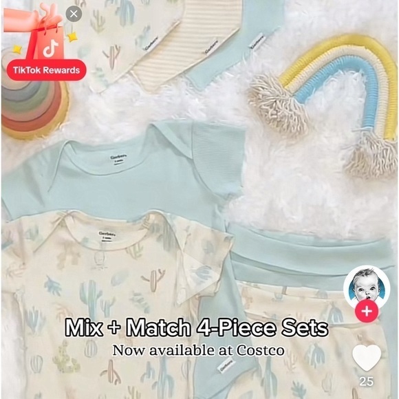 Gerber NWT Baby Boys Desert Cactus  Matching sets.  Size 3 Months. - Picture 2 of 2